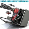 3 x 120 mm Case Fans: Quiet PC Fan Set