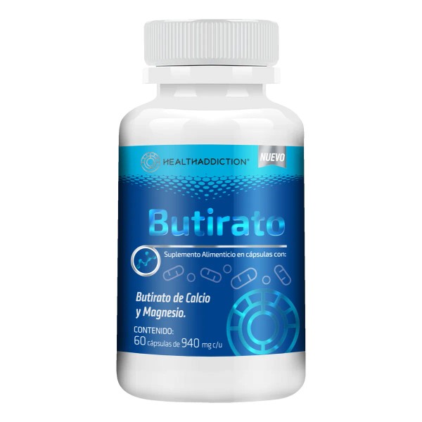 HEALTHADDICTION - Butirato Calcio Magnesio Con MCT y Extracto de