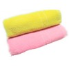 Cotton Colors Plain Cotton Terry Towels(Pack of 2, Yellow, Pink)_D88
