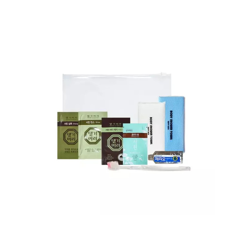 Seorin 세면도구 어메니티 트래블키트 여행용파우치 서린 7종 5세트 Travel Toiletry