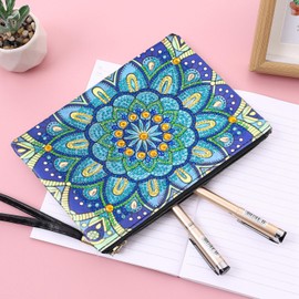 Uposao DIY 5D Diamond Picture Painting Crossbody Handbag, Diamond Drawing Creative Coin Purse Cosmetic Storage Bag Fashion Ladies Handbag for Party Travel Vacation