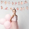2pcs Ballet Dancer Banners, Pink Ballerina Party Decorations Ballet Girl