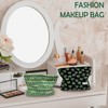 kumet Large Capacity Makeup Bag Zipper Cosmetic Pouch for Purse,