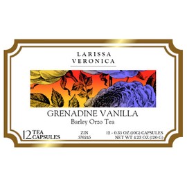 Grenadine Vanilla Barley Orzo Tea (Single Serve K-Cup Pods) (12 pods, ZIN: 576245)