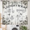 Laundry Room Curtains for Windows,Rustic Farmhouse Dry Wash Fold Repeat