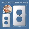 10PC Mirror Light Switch Plates Double hole Outlet 4.72" X