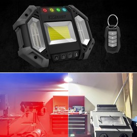 XKGLOW XKdefender 7 Mode Work & Security Light w/Remote for Home Office Commercial Camping Light