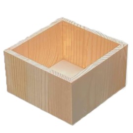 ACOOCLUB Bamboo drawer organizer Kitchen Utensil Organizer Cutlery Box for Dresser Makeup Tool Office Desk Supplies Storage and Accessories 1pcs 4"x 4"x 2"