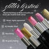 MLSMILE 3PCS Glitter Lipstick Sets for Women,Long Lasting Smudgeproof Non-Stick