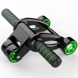 Lvpradior Ab Roller Wheel, Home Gym Equipment No Noise Exercise Roller Wheel, 2024 New Upgrade Foldable Maquina Para Hacer Abdominales, for Men Women Abdominal Roller