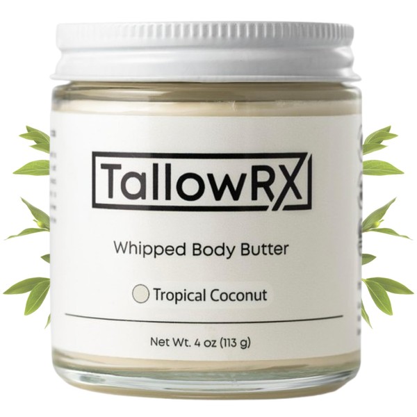 Whipped Tallow Body Butter – 100% Grass-Fed Tallow Moisturizer Body