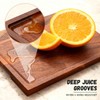 3-Piece 100% Natural Solid Walnut Cutting Boards, Chopping Blocks with