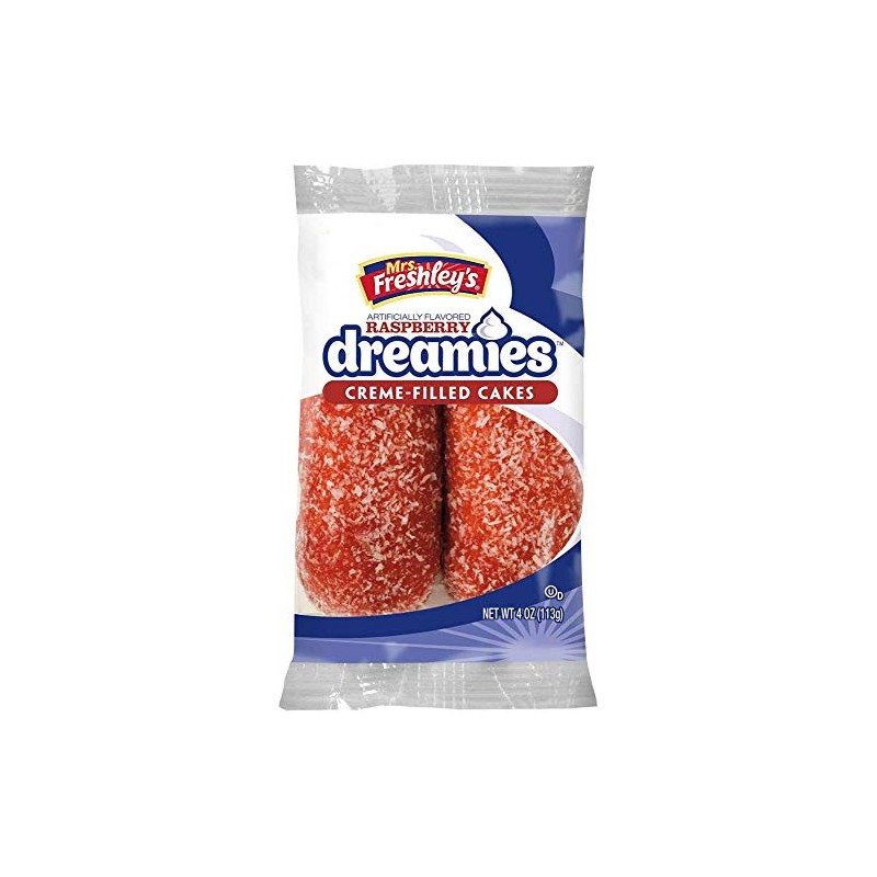Mrs. Freshley's Cream Filled Raspberry Dreamies 2-Pack | 8 Count
