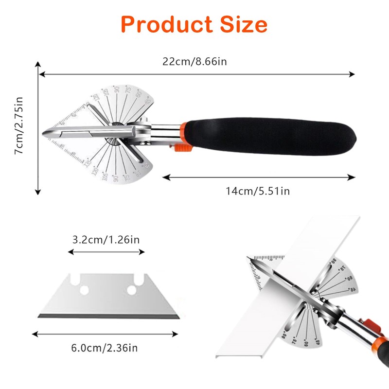 Mitre Scissors, Angle Scissors 45 to 135 Degree Scissors for