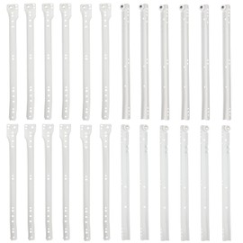 MOUYAT 6 Pairs 12 Inch Bottom Mount Drawer Slide, Heavy Duty Drawer Rails with Mounting Screws, Replace Drawer Track Hardware, Fits Bottom/Side-Mounted Drawer, White
