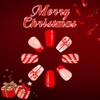 Christmas Press on Nails Medium Coffin Nails Press ons with