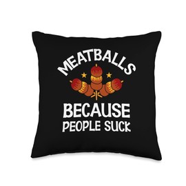 Swedish Meatballs - Funny Ground Meat Meatball Master Throw Pillow