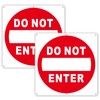 (2 Pack) Do Not Enter Sign, 12x12 Inches Keep Out