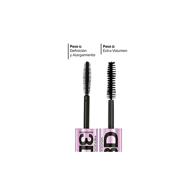 Renova Mascara de Pestañas Dimenssion 3D Negro 14.5g