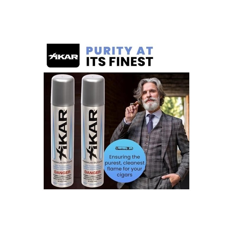 Xikar Premium Butane Fuel Refill with 0 Impurities 1.9oz 4