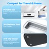 PKBD 50kHz 650ML Large Capacity Ultrasonic Jewelry Cleaner, White&Black