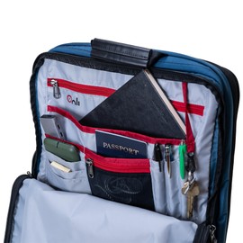 Trilogy Weekender Daypack I Opens like a suitcase, for easy packing. Expands into a 22-liter weekender bag. Hidden under-bag sling holds yoga mat/sleepingbag, and doubles as a rear cover (Zinfandel)