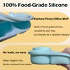 2 Pack Small Silicone Snack Containers with Lids, Reusable Food