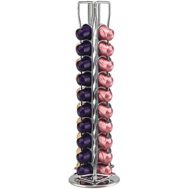 CARLA HOME Coffee Pods Holder Storage Compatible with 40 Pods, 360 Degree Rotating Coffee Holder Compatible with Multiple Coffee Capsules for Home Kitchen Office Storage & Organisation