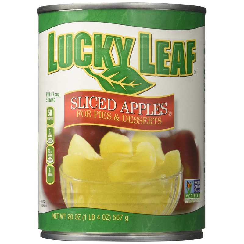 Lucky Leaf Sliced Apples for Pies and Desserts 20oz Can