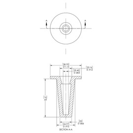 Caplugs T-12 T Series – Plastic Tapered Cap and Plug, 200 Pack, Red LD-PE, Cap OD 0.803" x Plug ID 0.975" Protective Closures, Dust and Moisture Seals, MIL Spec, SAE Fittings, Hydraulic (99394290)