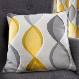 Fusion - Lennox - 100% Cotton Cushion Cover - 43x43cm (17x17") in Grey