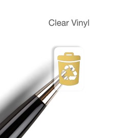 Recycle Planner Stickers / 54 Gold Foiled Vinyl (1/2”) / House Chores Trash Reminder/Essential Productivity Life/Bujo Bullet Journaling/TODO to do Appointments (1 Sheet, Mint Foil)