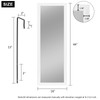 MIRUO Over The Door Mirror Full Length with Hanging Brackets,
