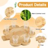 Tequila Shot Board Set Wooden Shot Glass Serving Tray with