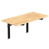 TORACK Heavy Duty Wall Mounted Folding Workbench, Space-Saving Collapsible Wall
