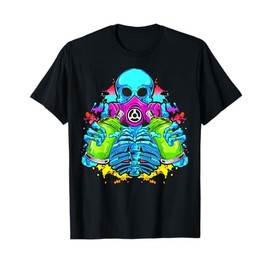 Skull Graffiti Artist, Fat Cap Spray Cans, Urban Street Art T-Shirt