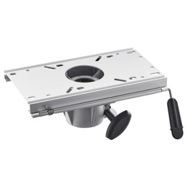 VEVOR Boat Seat Pedestal, Forward & Backward Sliding Adjustment, Aluminum Alloy Boat Chair Base with Slide, 5-inch Sliding Travel, Waterproof & Rust-resistant, Fit 2-7/8 Inch Diameter Pedestal Post