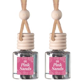 CE CRAFT CANDECraftCo Car Air Hanging Fragrance Oil, Car Auto Freshener for Essential Oils, Scents Fragrance Aromatherapy Automobile Diffuser, Long Lasting (Pink Sands)