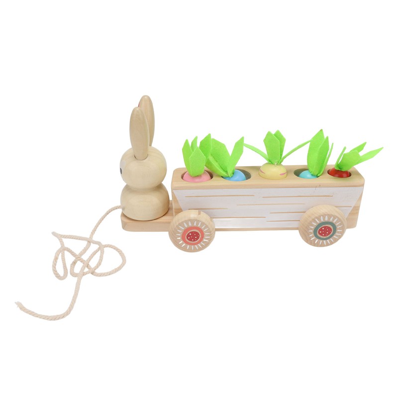 Toddler Radish Matching Car Toy Baby Safe Infant Robust Wooden