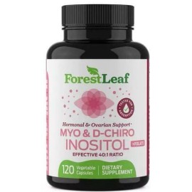 Forest Leaf Inositol Myo-Inositol 2000mg & D-Chiro Inositol Folate 120 Caps Forest Leaf