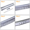 Zadery Heavy Duty 1 Pair Garage Door Vertical Track Kit
