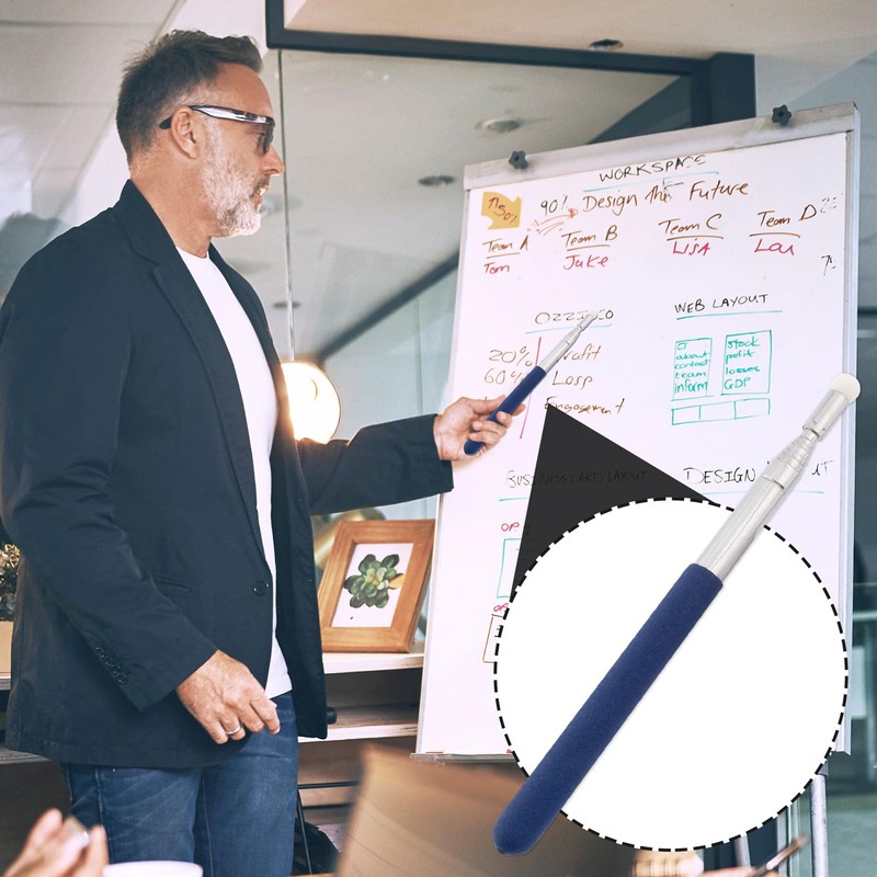 PAGOW 2 Pcs Retractable Pointer Sticks 39.3", Extra Long Pointer