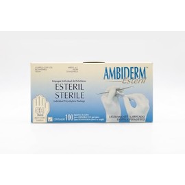 AMBIDERM Guante ESTÉRIL Caja C/100 PZAS (Chico)