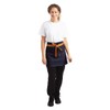 Whites Chefs Clothing BB465 Polycotton Southside Bistro Apron, 430mm x