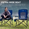 EVER ADVANCED Oversized Folding Camping Chair for Adults, Heavy Duty