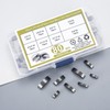 80 Pcs Feather Key Assortment, Half Moon Key Set, 3-4-5-6