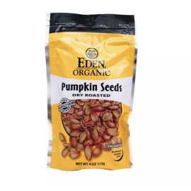 Eden Organic Foods Keto snacks: Eden Foods Organic Pumpkin Seeds Dry Roasted 4 oz 4 ct (0 carbs)