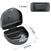 JJOVCE 2 PCS Retainer Cases, Solid Orthodontic Retainer Cases. (Black)