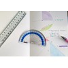 Helix 10cm 180 Degree Clear Protractor H01010