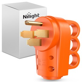 Nilight 50 Amp RV Replacement Plug 125/250 Volt Heavy Duty Male with Handle ETL Listed NEMA 14-50P for Camper Caravan Motorhome Van Trailer